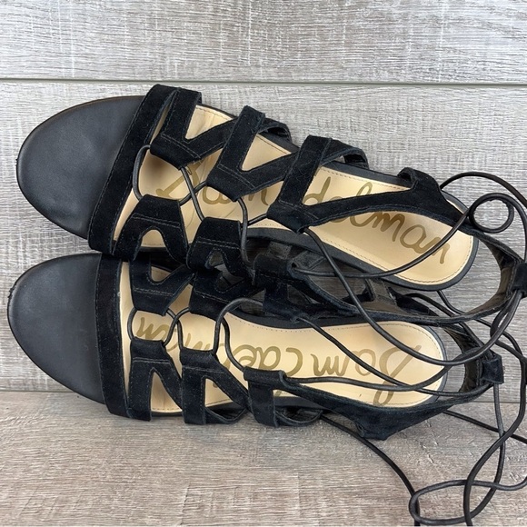 Sam Edelman sz 8.5 Boyden black suede strappy sandals - Picture 12 of 13